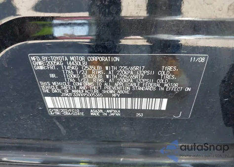 2009 Toyota Rav4 z USA, uszkodzony, nr VIN JTMZF33VX95005365